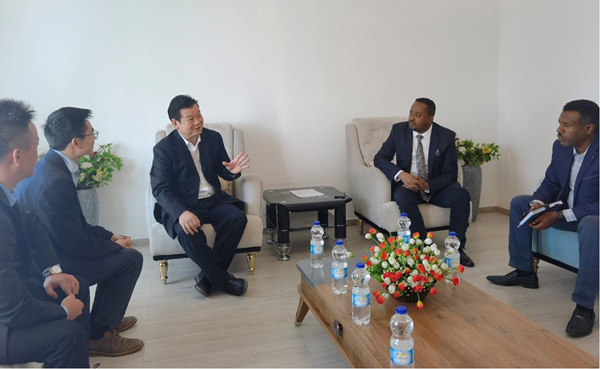 安博app·（中国）官方网站公司董事长王元旦一行访问埃塞俄比亚建设安博app·（中国）官方网站